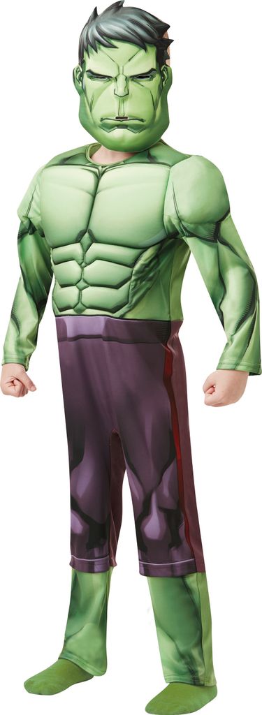 Deluxe Kostüm Hulk Kinder - 116/128 (7-8 Jahre) Produktbild 