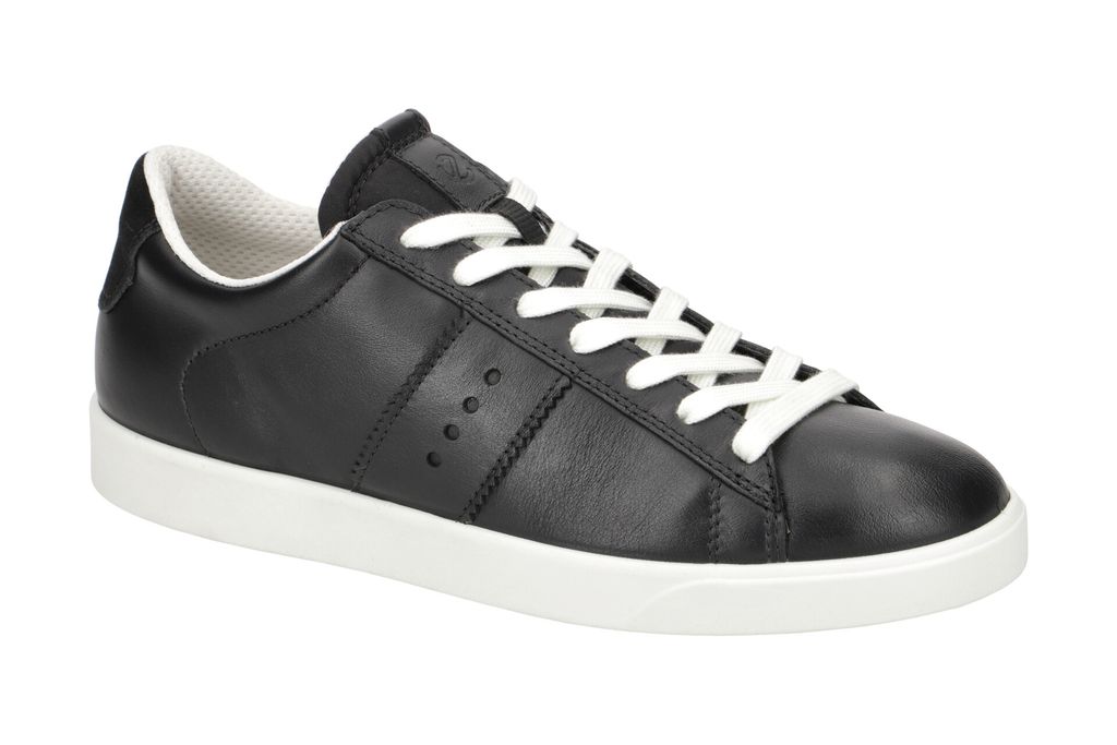 Ecco STREET LITE Damenschuhe - sportliche Schnür- Halbschuhe schwarz NEU