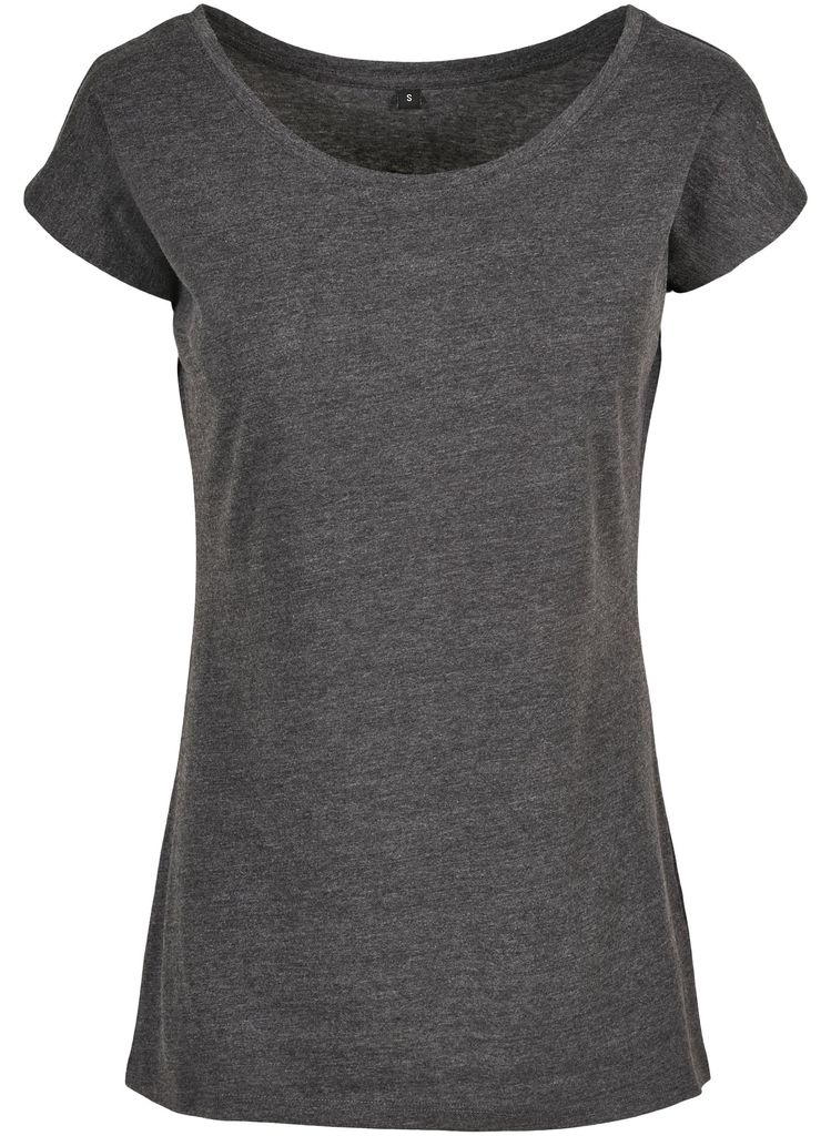 Build Your Brand - T-Shirt Weite Öffnung für Damen LT3457 (XXL) (Holzkohle)