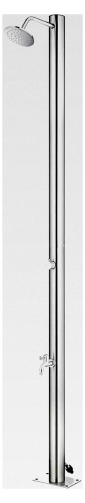 Gartendusche 215 cm aus Edelstahl für Garten, Terrasse und Außenbereich