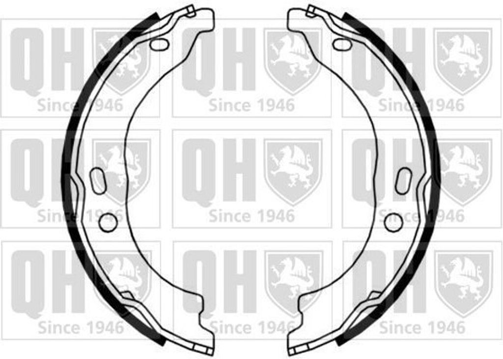 QUINTON HAZELL BS1184 Handbremsbeläge für OPEL Vivaro A Pritsche / Fahrgestell (X83) Handbremse 172mm