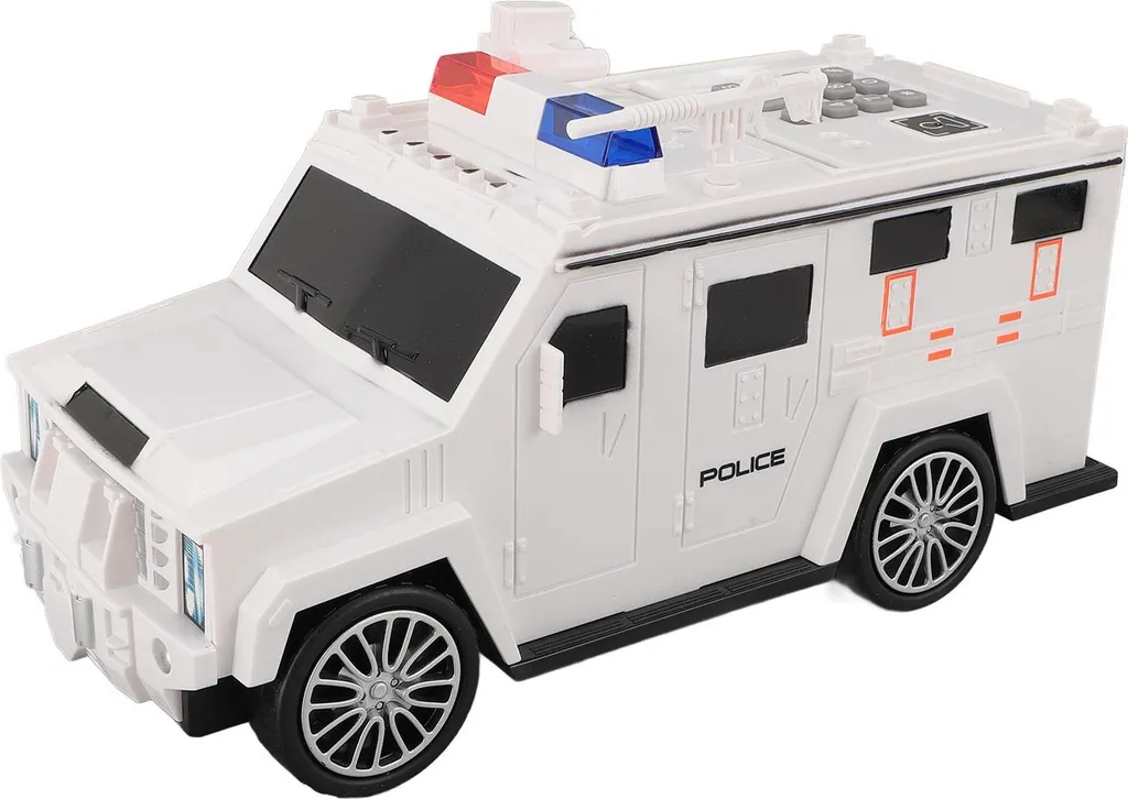 Tirelire voiture blindée électronique blanche avec code et empreinte - 3