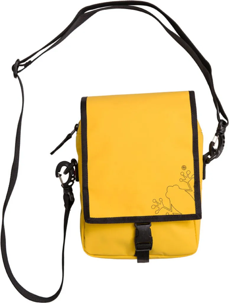 Amphibious Frog Giallo: Borsa a Tracolla Impermeabile per Moto e Outdoor