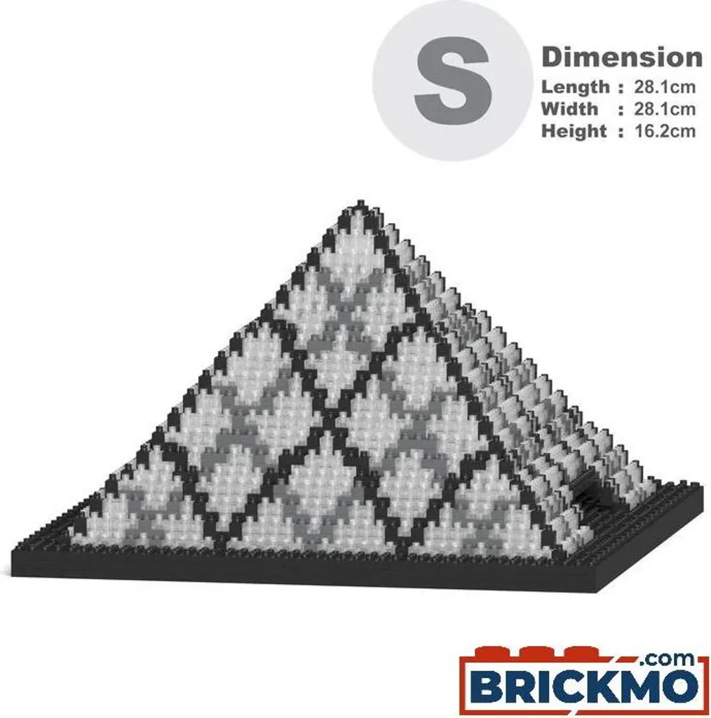 Jeu de Construction JEKCA Pyramide Louvre 01S - Maquette d'Art Parisien