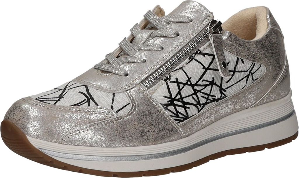 Scarbella Damen-Schnürhalbschuh Beige, Farbe:beige/schlamm, EU Größe:40