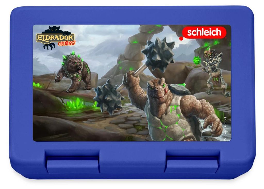 Spreadshirt Schleich Eldrador Creatures Steinwelt Brotdose Lunchbox, One size, Royalblau
