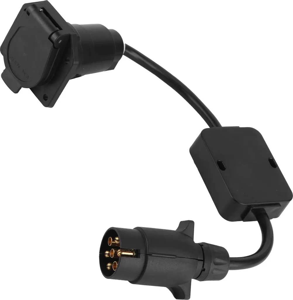 Adattatore Conversione 7 Poli EU a 7 Poli USA | Spina Rimorchio 12V