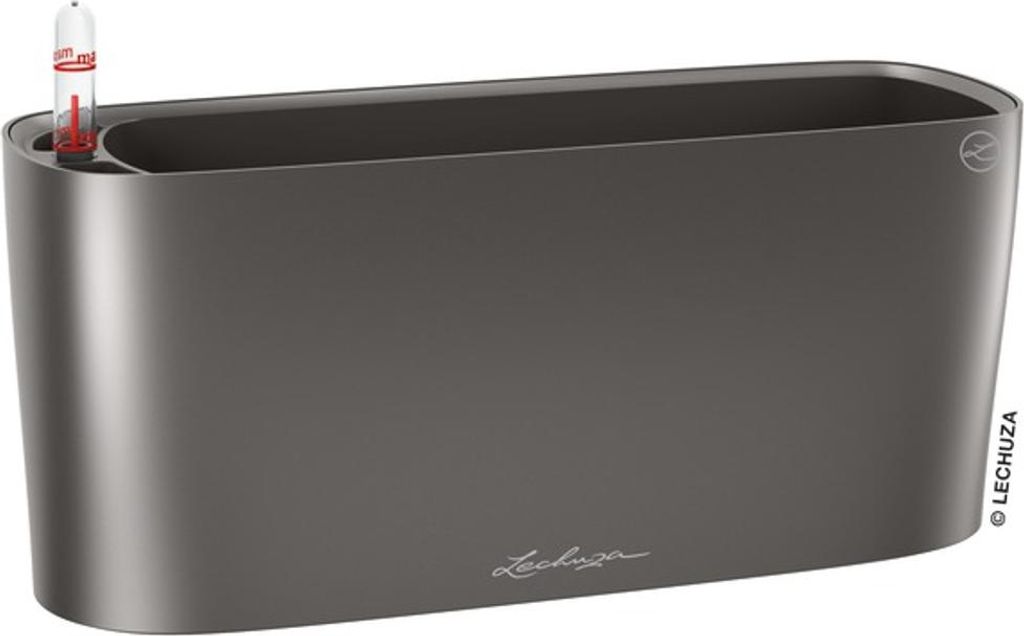Samozavlažovací hrantík Lechuza Delta 11x30x13 cm antracit Obrázok produktu 