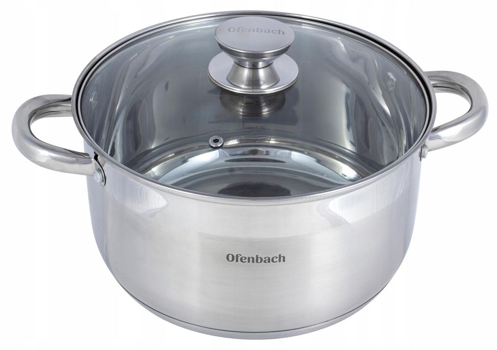 Topf mit Deckel, 5,0 l, für Induktion und Gas, OFENBACH Produktbild 