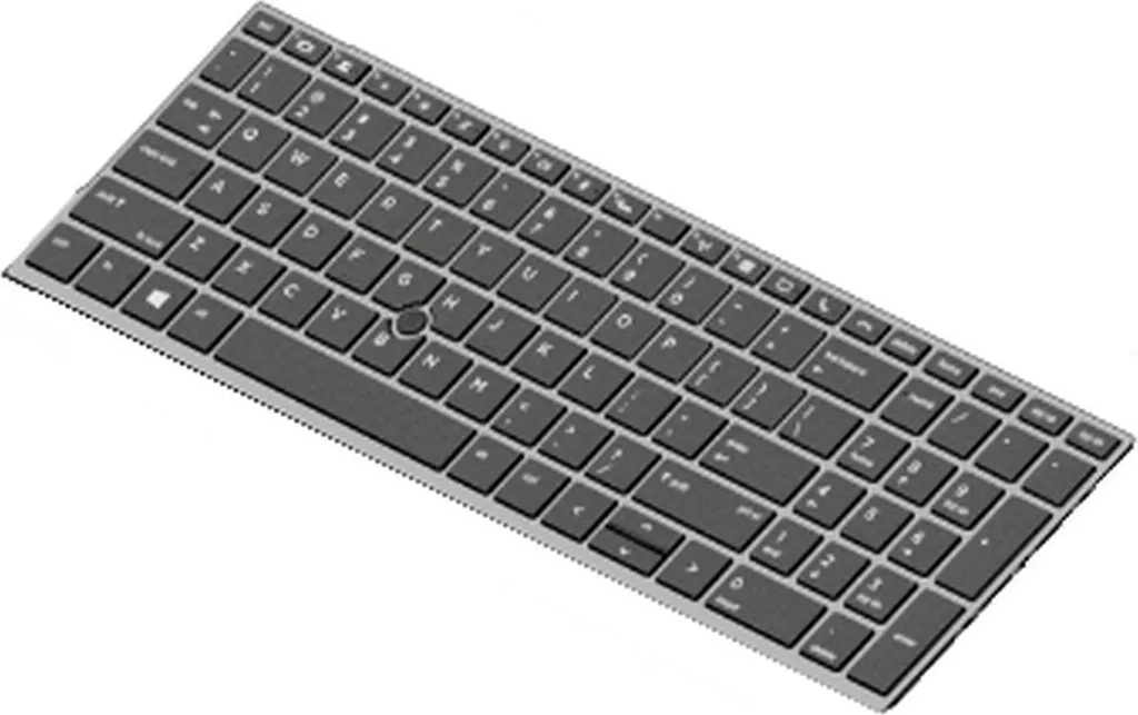 Clavier rétroéclairé allemand L14366-041 pour HP EliteBook 755 G5