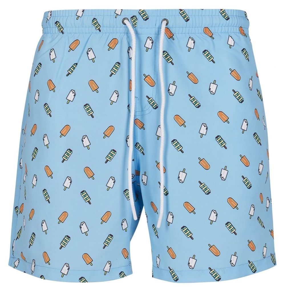 Urban Classics - Badeshorts für Herren TN1649 (S) (Hellblau)