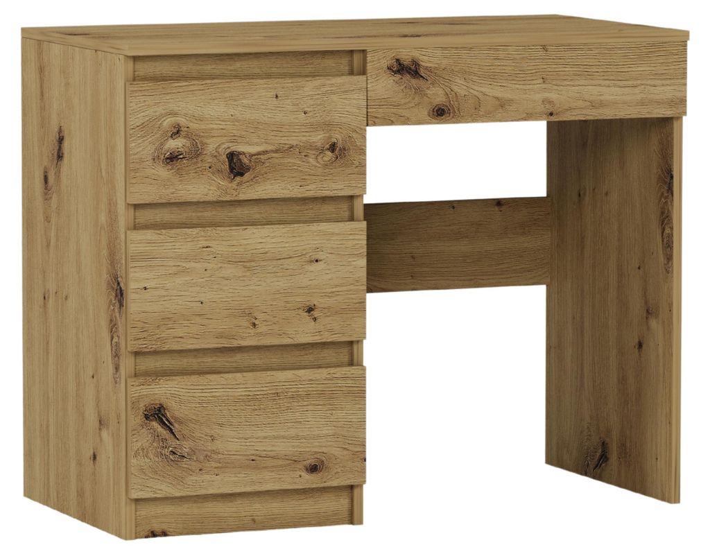 Biurko komputerowe, 96cm, lewostronne, 4 szuflady, N-34L Zdjęcie produktu 