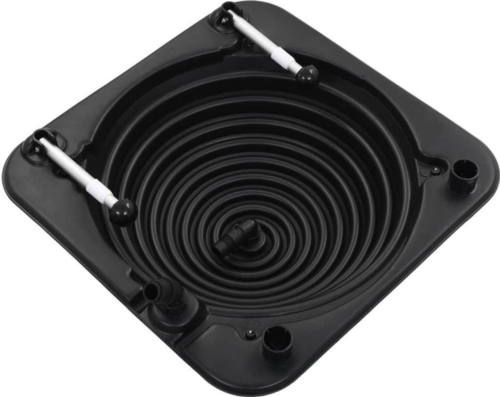 vidaXL Solar-Poolheizung 75 x 75 x 36 cm HDPE Aluminium Produktbild 