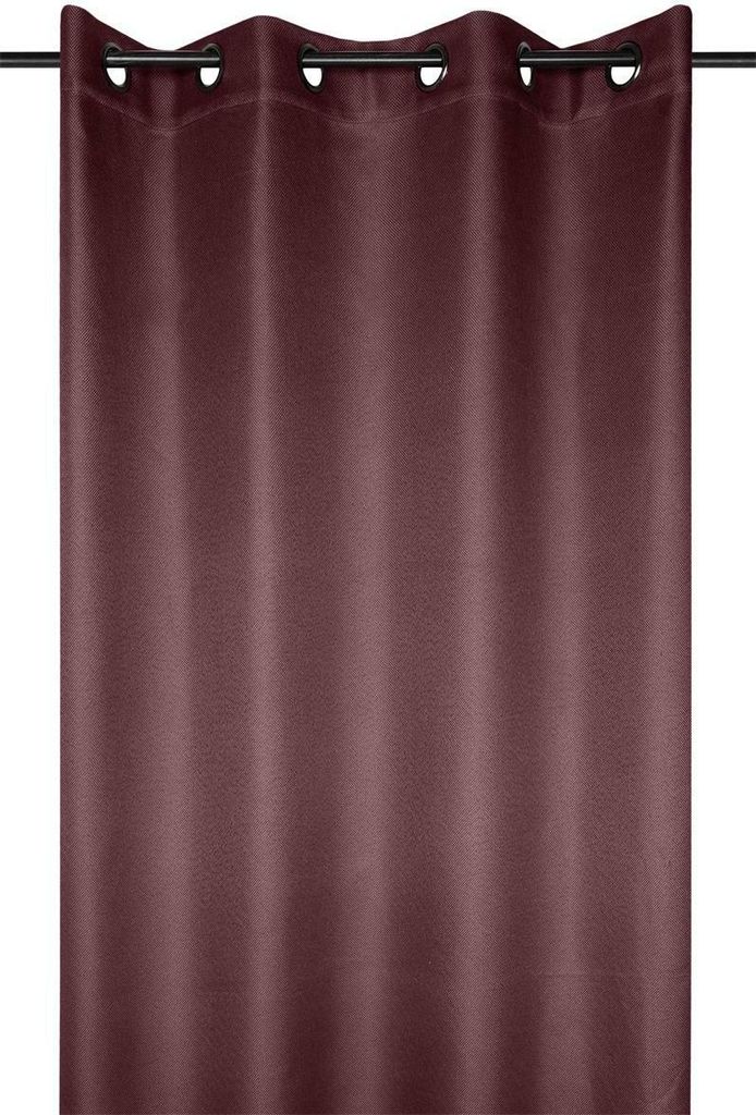 STOF | Gardinen - COPENHAGUE - 140x260 cm - Burgundrot - halbverdunkelnd - eleganter Strukturstoff