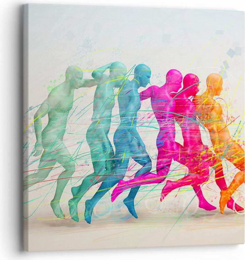 Bild auf Leinwand - Leinwandbild - Spieler Ziel tröpfeln Energie - 30x30cm - Wand Bild - Wanddeko - Leinwanddruck - Bilder - Kunstdruck - Wanddeko...