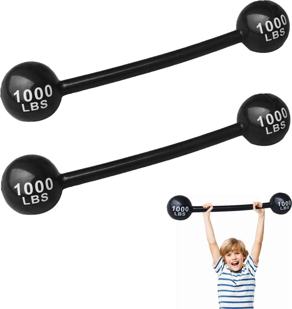 Aufblasbares Hantelset - Spielzeug für Kinder für Partys - Schwarze aufblasbare Gewichte - Interaktive Zirkus Requisiten