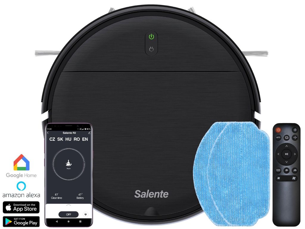 SALENTE R2, robotický vysávač (stierka na vodu a nabíjacia Obrázok produktu 