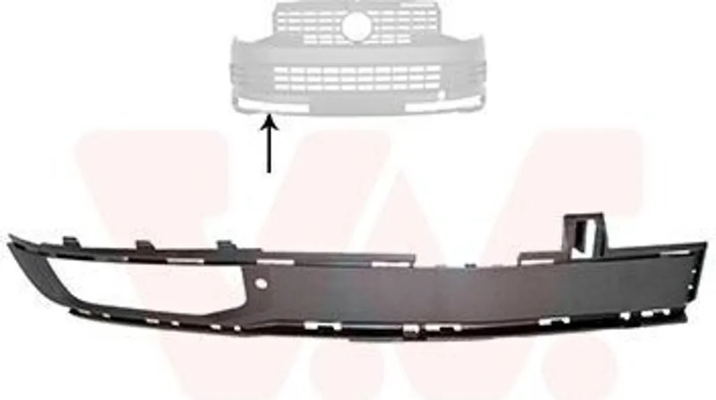 Grille de pare-chocs avant pour VW Multivan VI SGF SGM SGN Van Wezel