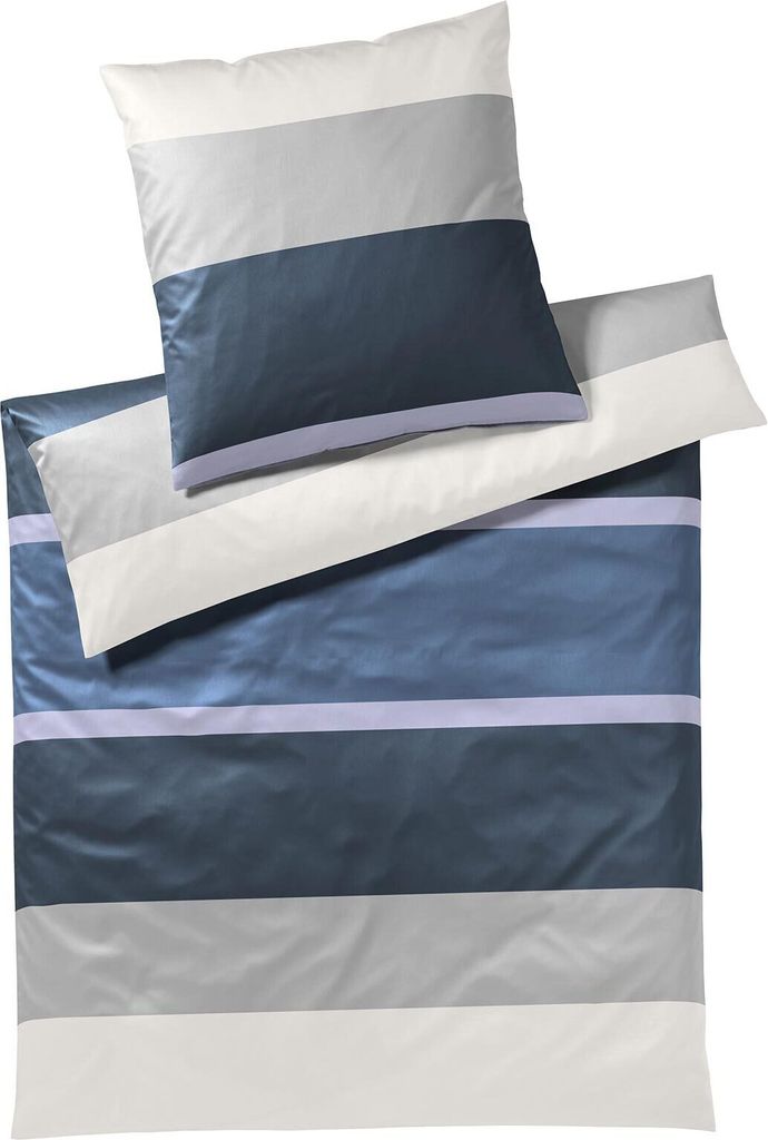 JOOP! Mako-Satin-Bettwäsche-Garnitur 4095 Mood Farbe Aqua Größe 135x200cm+40x80 AL