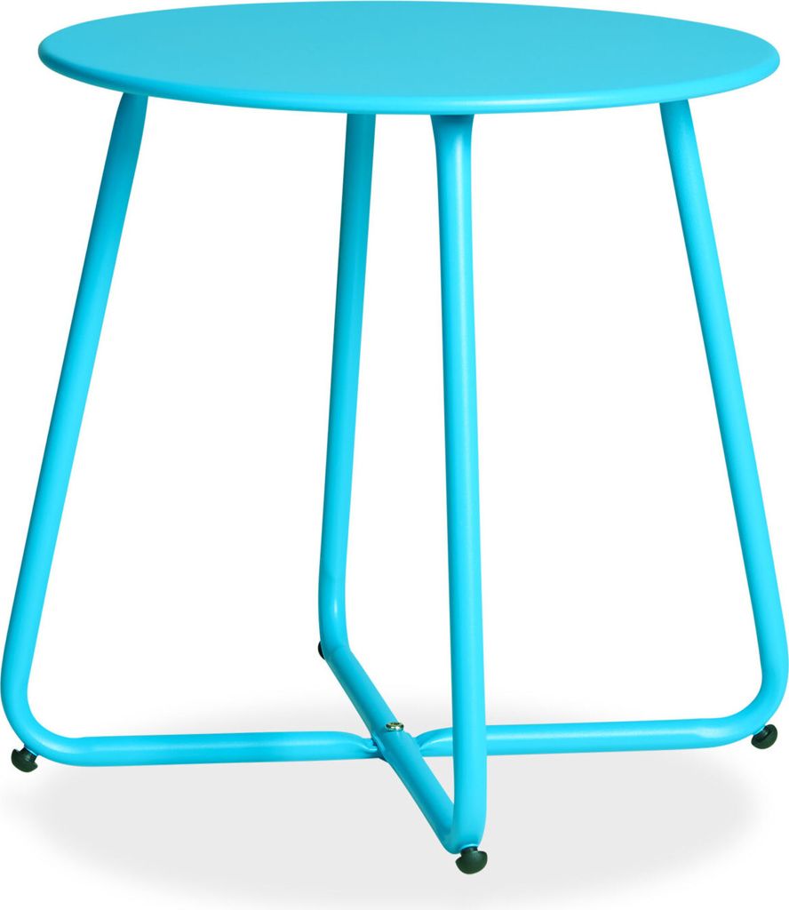 Table basse ronde Table de jardin Table d'appoint Métal Image du produit 