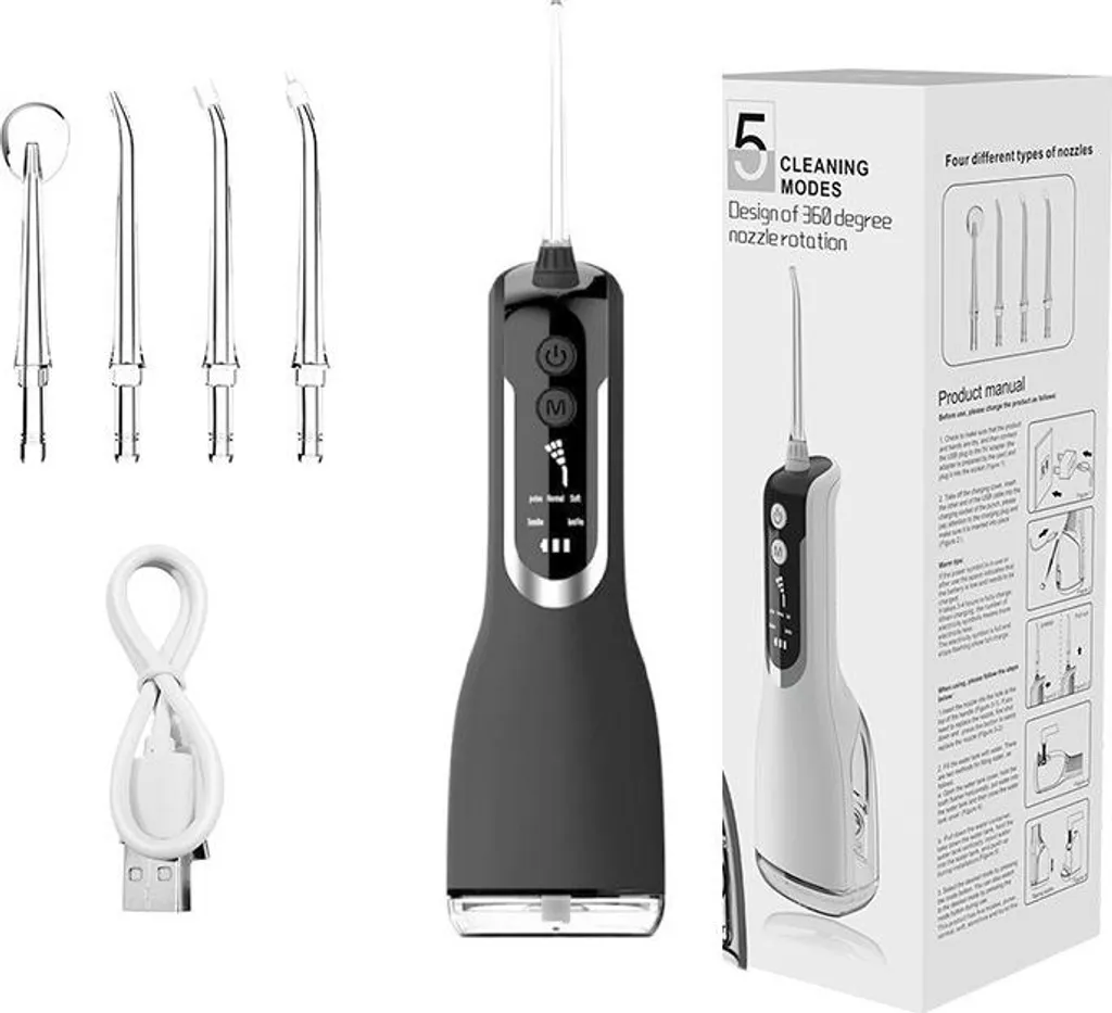 Irrigateur Buccal Portable USB : Nettoyage Dentaire Complet en Voyage