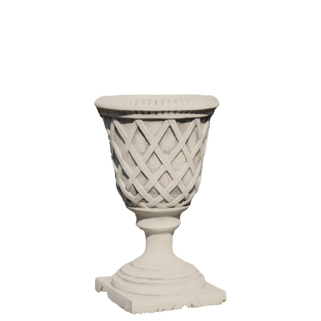 Schöne Amphore Pokal für den Garten zum Bepflanzen, aus Steinguss Neu Frostfest Witterungsbeständig, Stilvolle Amphore zur Gartengestaltung JA-093