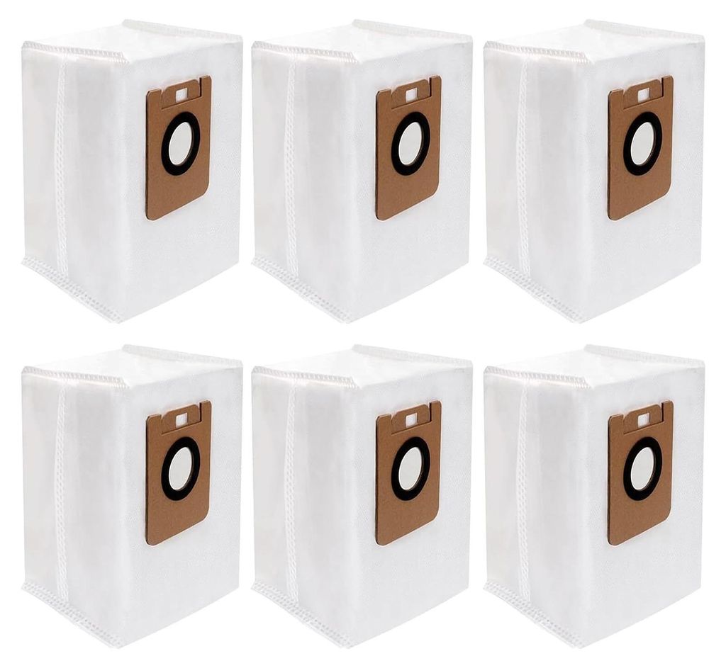 6 Stück Staubbeutel für Dreame D10 Plus Bot Z10 Pro / L10 Plus Auto-Leer-Roboter-Staubsauger, Automatische Absaugstation Ersatzteile Zubehör