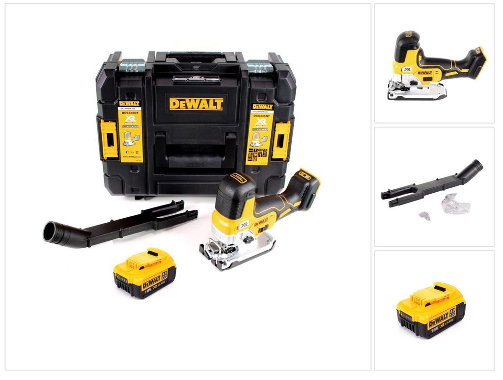 Seghetto alternativo a batteria DeWalt DCS 335 NT 18V + 1x Immagine del prodotto 