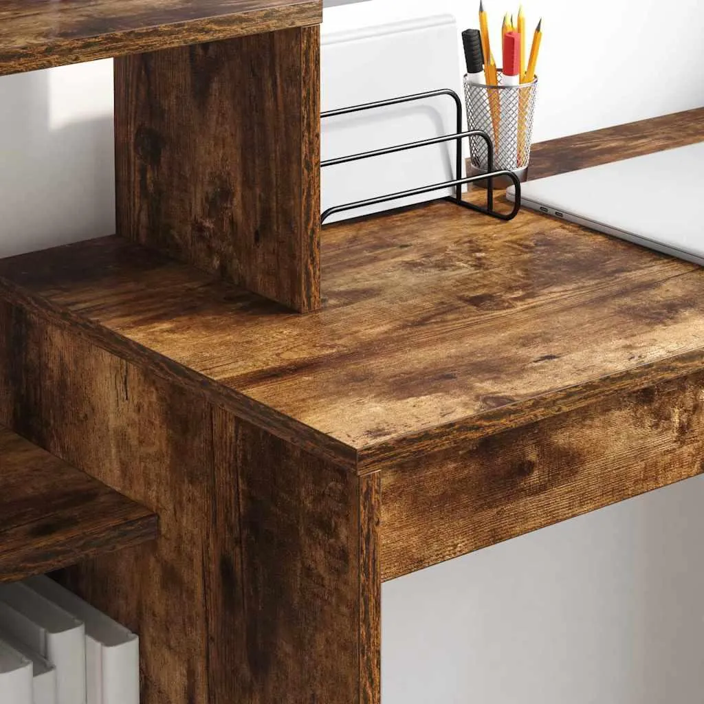 vidaXL Scrivania look rovere marrone 80x40x75 cm materiale a base di legno