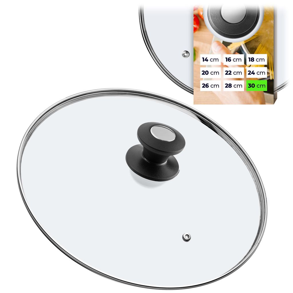 KADAX Topfdeckel "Barletta", Universaldeckel aus Glas mit Produktbild 