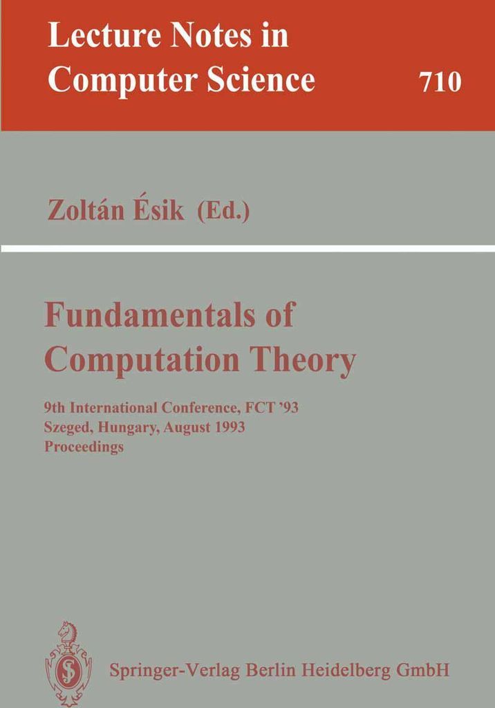 Fundamentals of Computation Theory