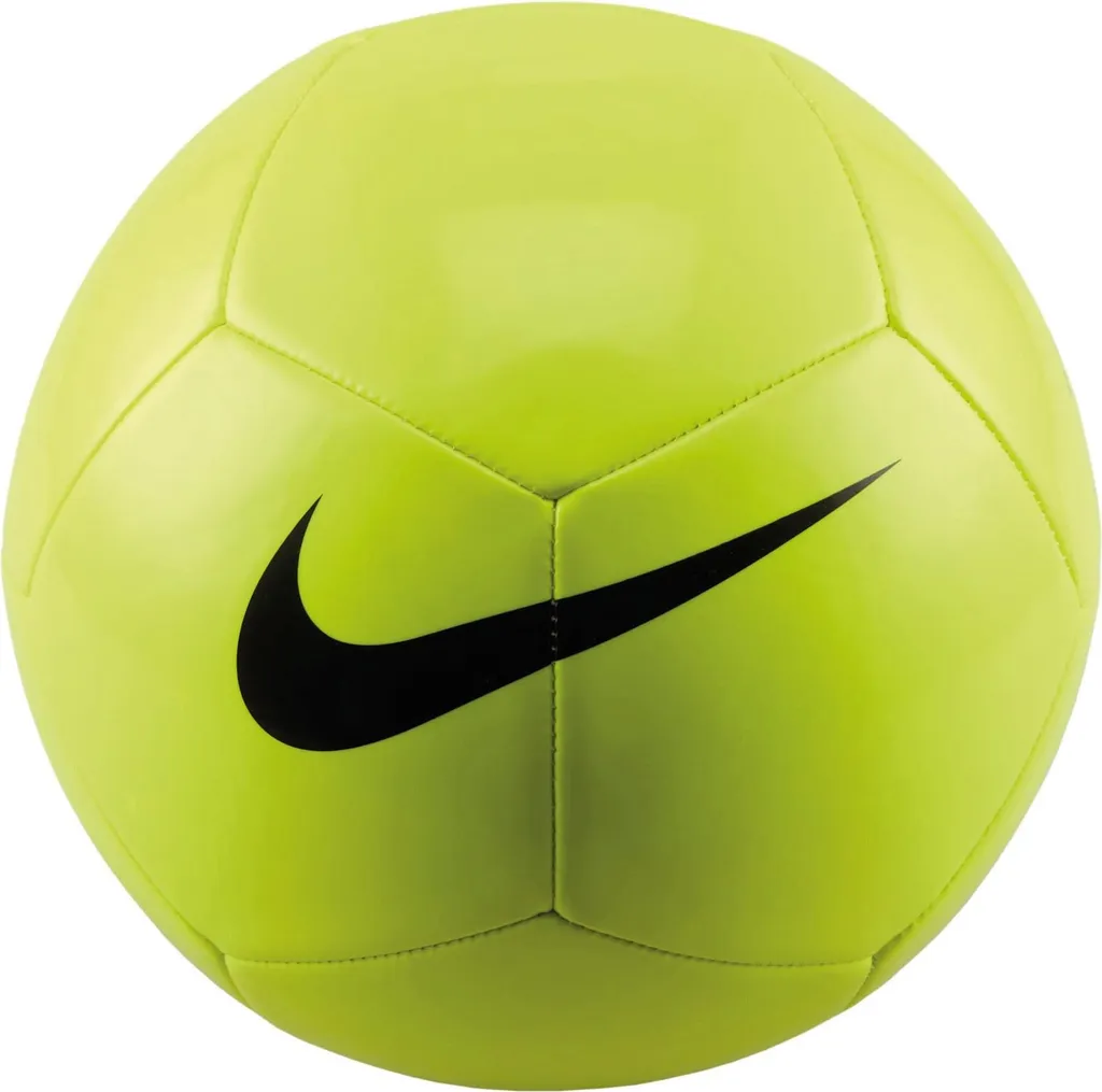 Ballon de football Nike Pitch Team en taille 5 blanc et noir durable