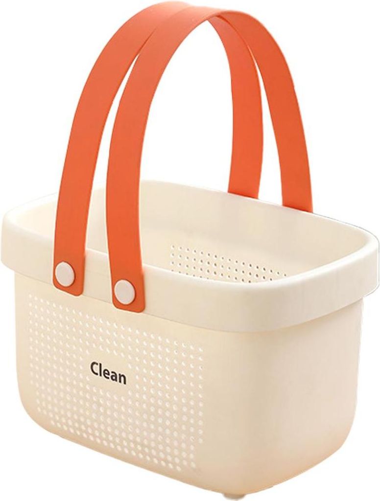 Tragbarer Duschkorb, Aufbewahrungskorb aus Kunststoff, mit Griff, Bad-Organizer