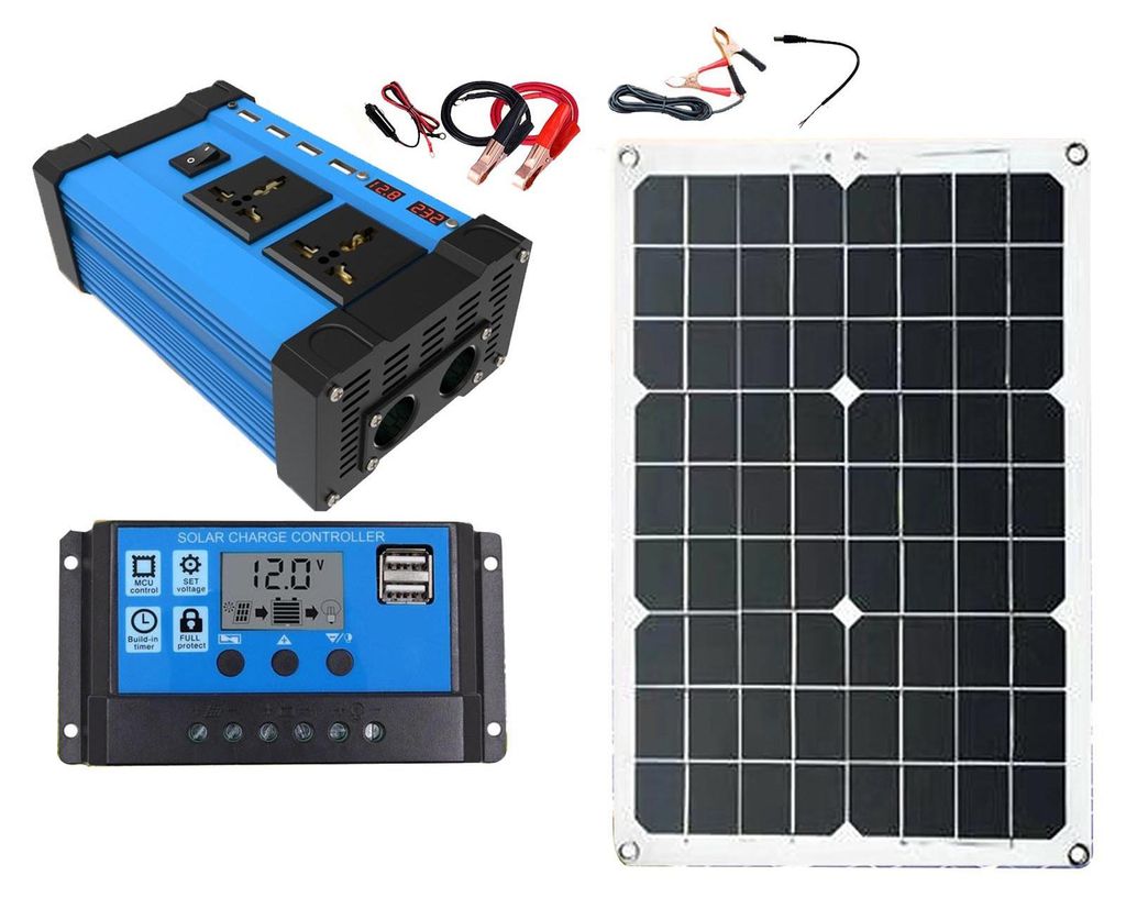 Système de générateur solaire 300 W 12 V vers 220 V avec Image du produit 
