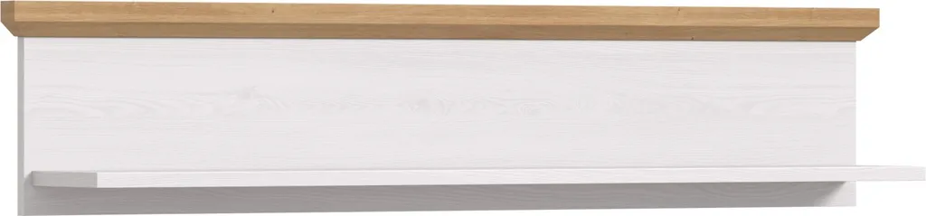 Verona Mensola Parete Bianco Rovere - Design Scandinavo per Soggiorno