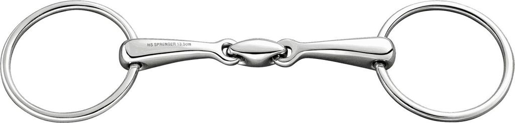 Sprenger Trensengebiss 18 mm doppelt gebrochen Edelstahl, Größe:135 mm
