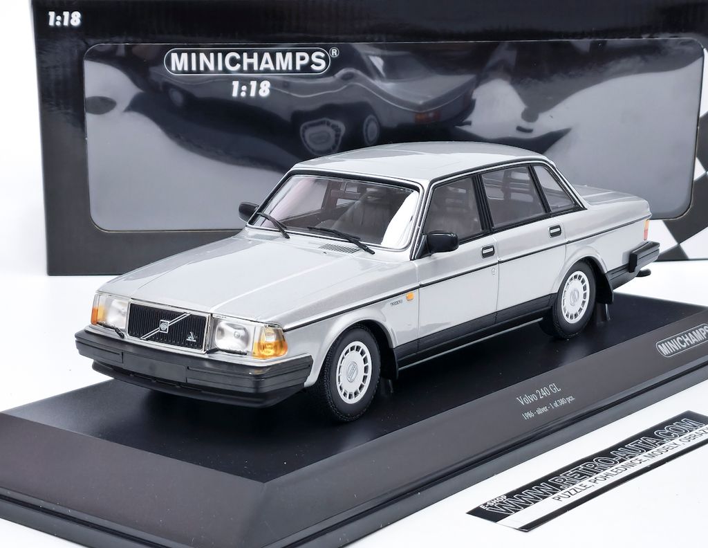 Minichamps 155171408 Volvo 240 GL 1986 silber 1:18 Produktbild 