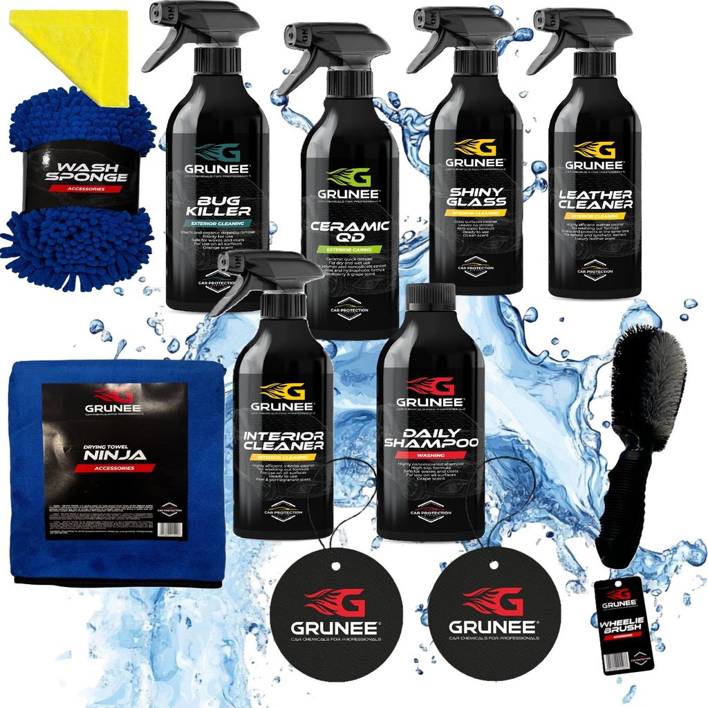 Grosses Autowasch- Und Pflegeset Liquid Glass + 1200G Handtuch + Gratis Geschenke