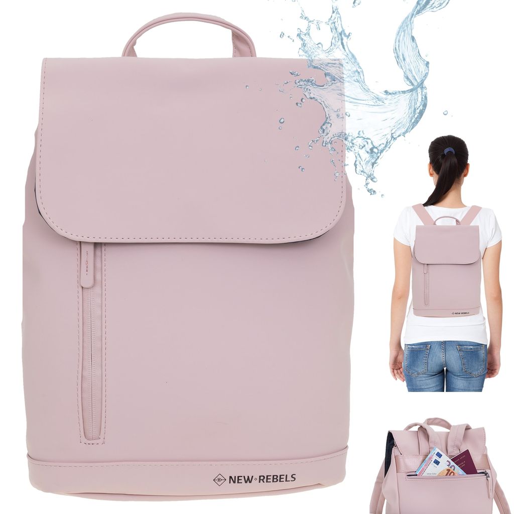 Rucksack Damenrucksack Frauen New Rebels Daley Fashion small medium Bürotasche Handtasche Daypack Büro Freizeit für Damen Freizeitrucksack backp...