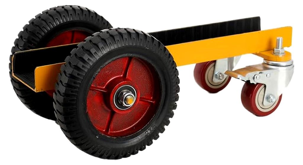 Plattenwagen mit 4 Rädern, 500 kg Tragfähigkeit, Transportwagen für Stahlplatten, Matratzen, Türen und Trockenbauplatten