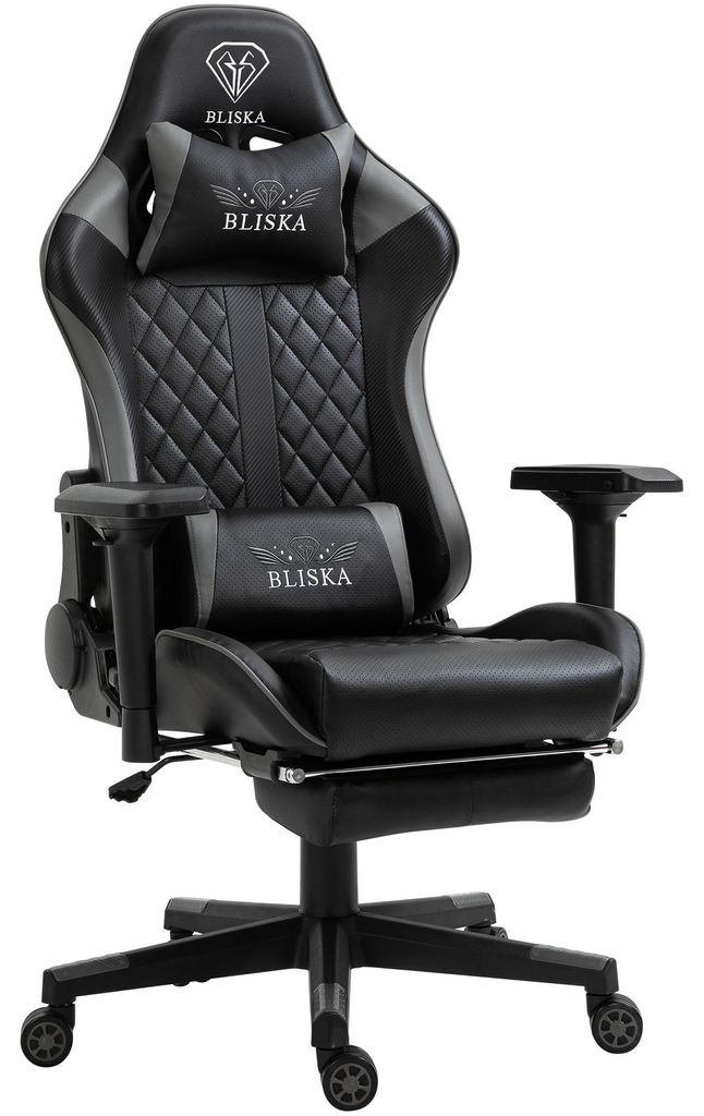 Chair Racing Chefsessel mit Fußstütze und ergonomsichen Produktbild 