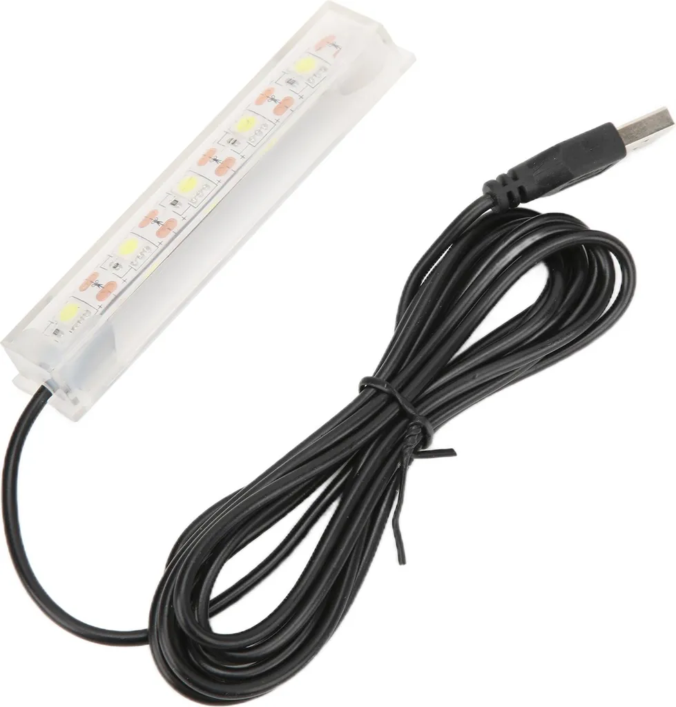 Acquario LED USB per Pesci Betta Bianco - Mini Serbatoio Piante Interno