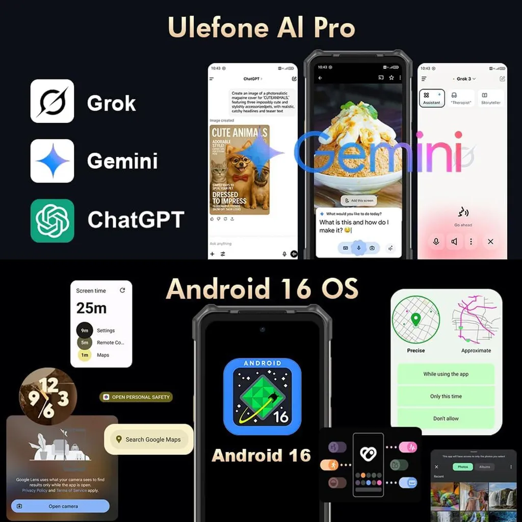 Smartphone vision nocturne 64MP Ulefone Rugking 5 Pro 256Go ROM - 3