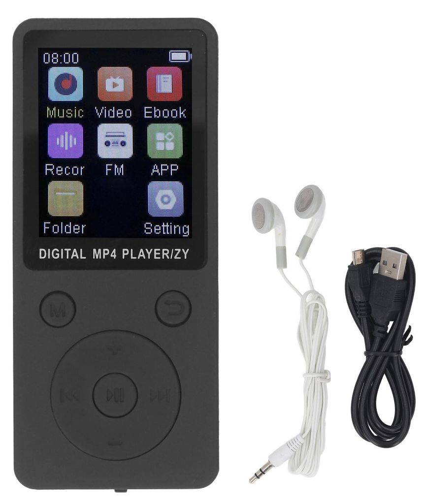 Lettore MP3, schermo a colori da 1,8 pollici, audio Hi-Fi, Immagine del prodotto 