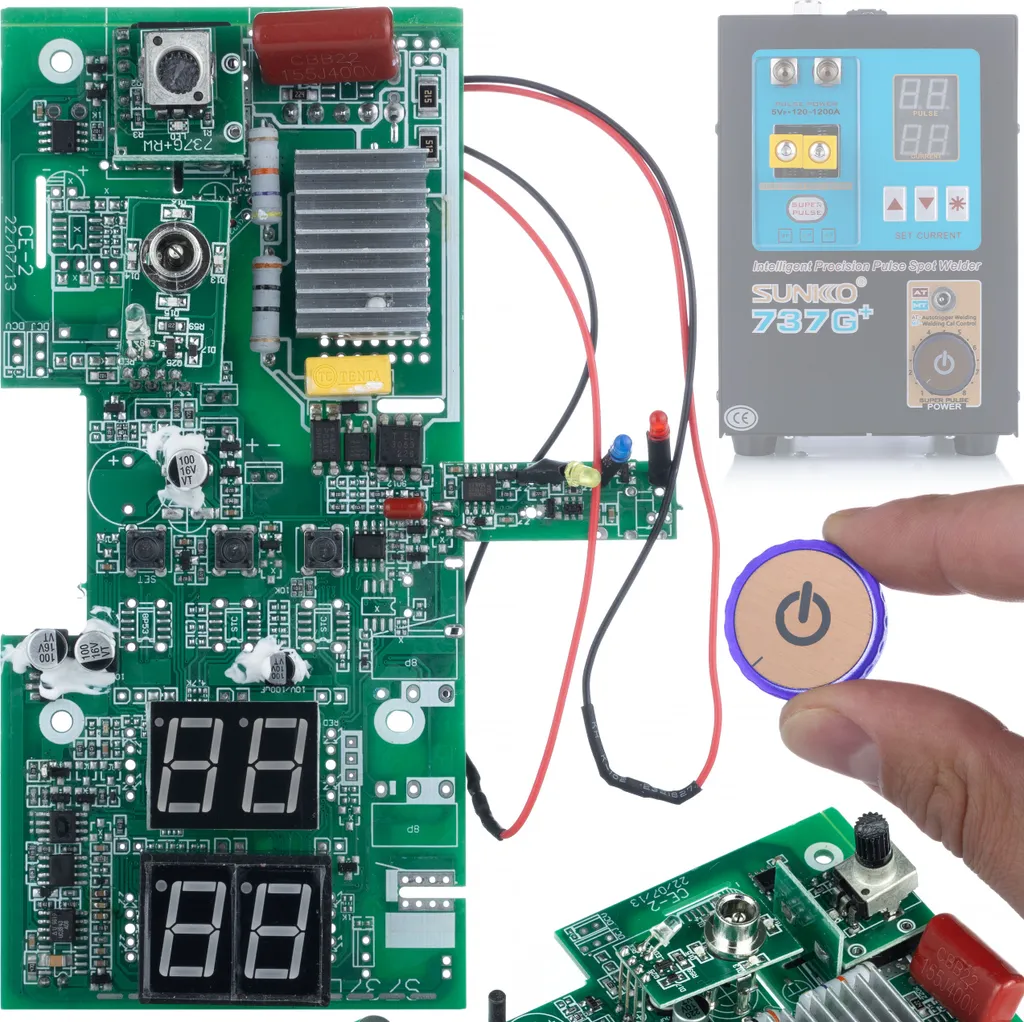 Circuit Imprimé de Rechange 737G pour Station de Soudage Sunkko 220V