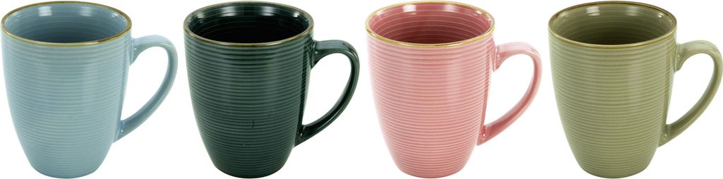 CREATABLE Kaffeebecher 'Cosy Morning' 320 ml bunt – 4er Zdjęcie produktu 