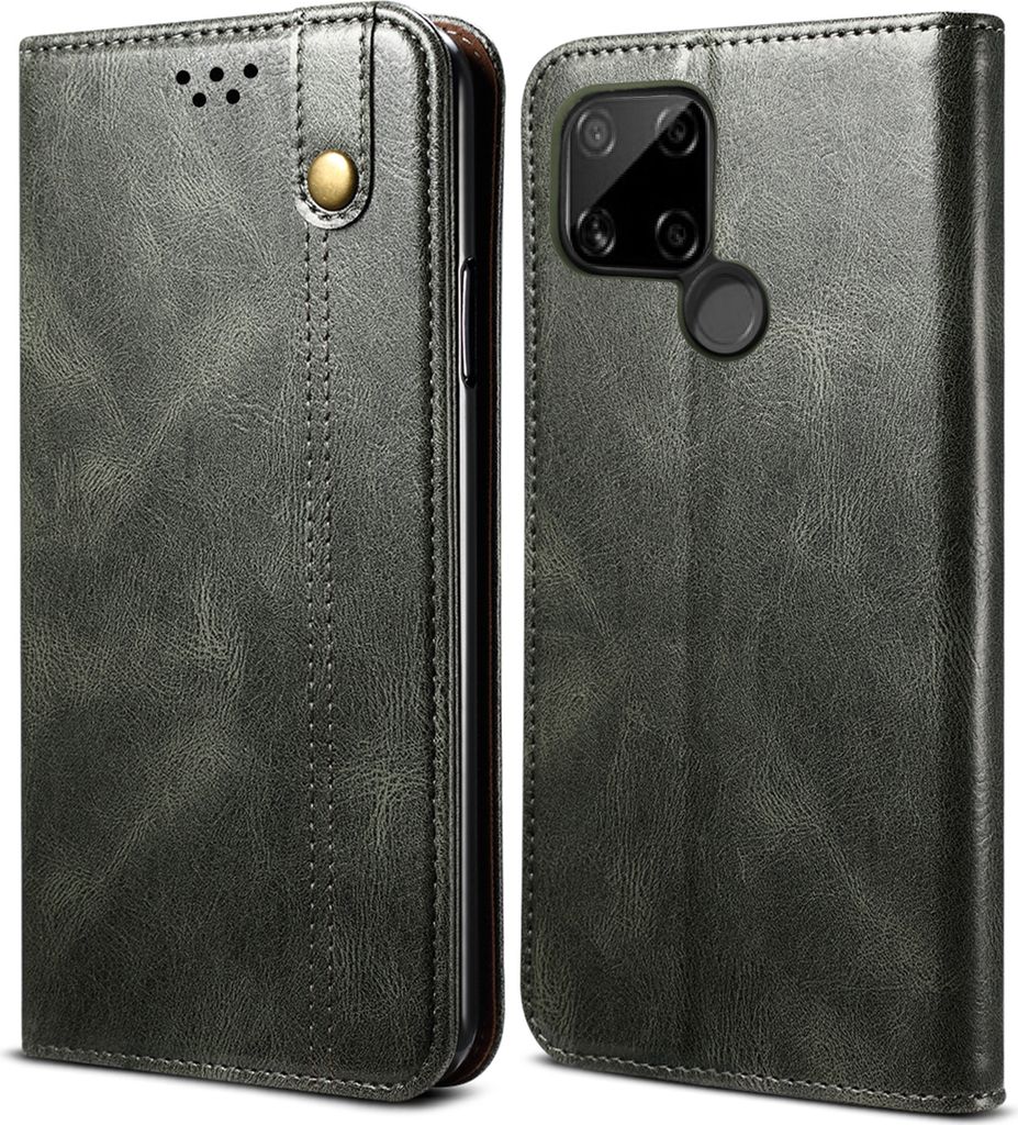 OPPO Realme C21 Hülle, LaimTop Leder Flip Brieftasche Produktbild 