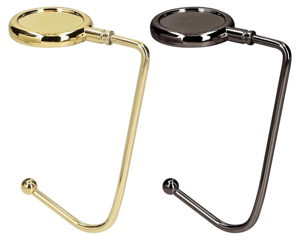 kwmobile Taschenhalter für Tisch - 2x Handtaschenhalter für Tisch - Taschenhaken - Taschen Aufhänger - Taschen Halter Haken - Tischhaken Set Gold