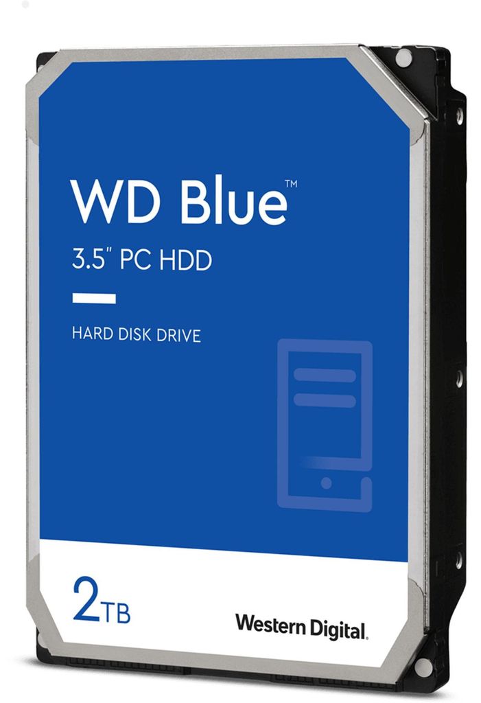 Blue 2 TB (SMR (Shingled Magnetic Recording), SATA 6 Gb/s, Image du produit 