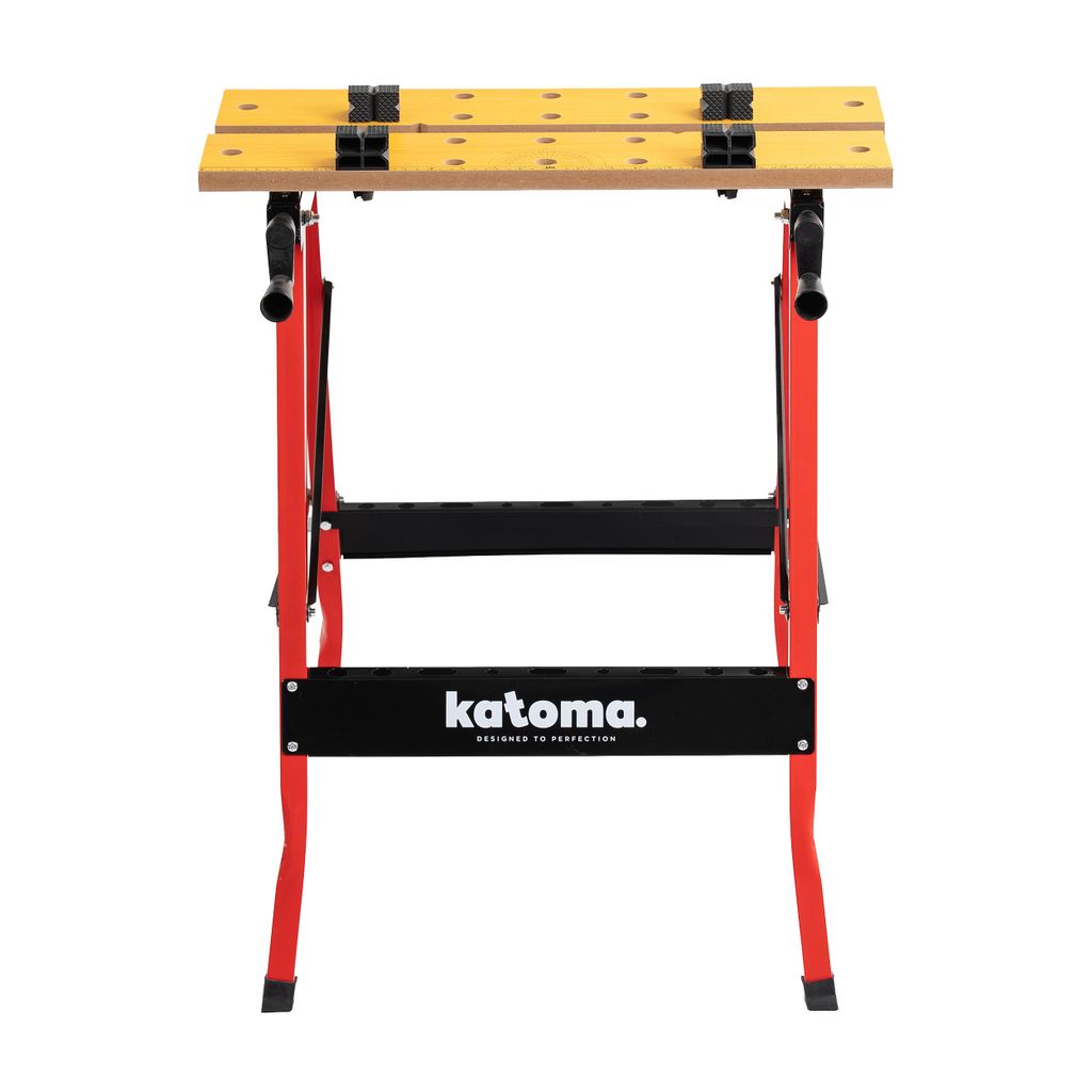 Katoma Werkbank WORK MAX Arbeitstisch klappbar verstellbar 125 kg, mit Katoma Werkbank WORK MAX Arbeitstisch klappbar verstellbar 125 kg, mit